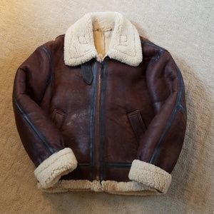 Sheep Shearling Bomber Coat! Fully Lined!